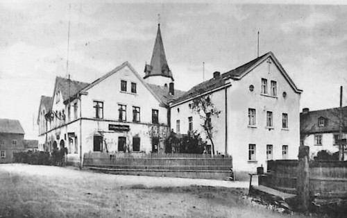 Die alte Schule von Möschlitz bei der heutigen Gaststätte.